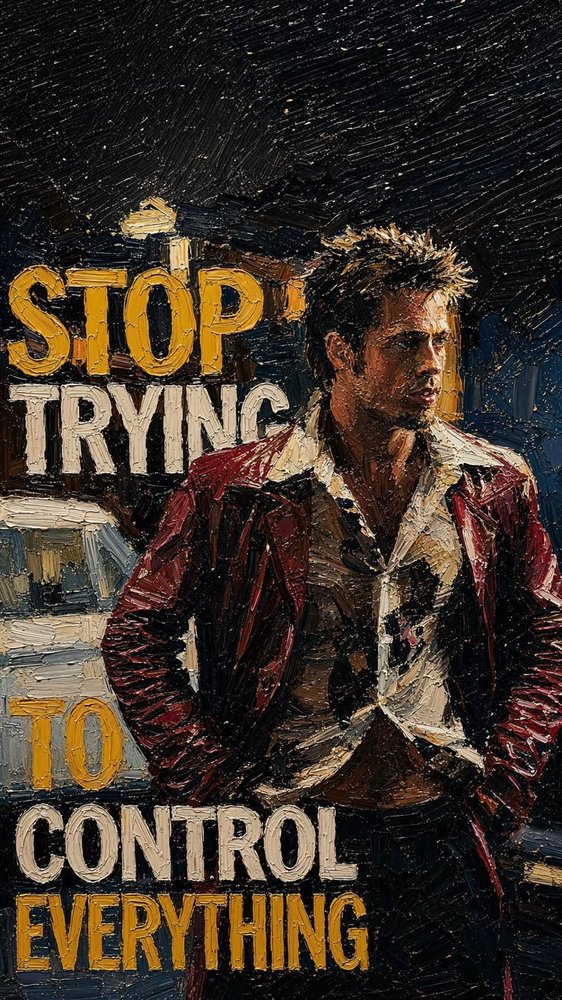 Stop Trying Control Everything Quote