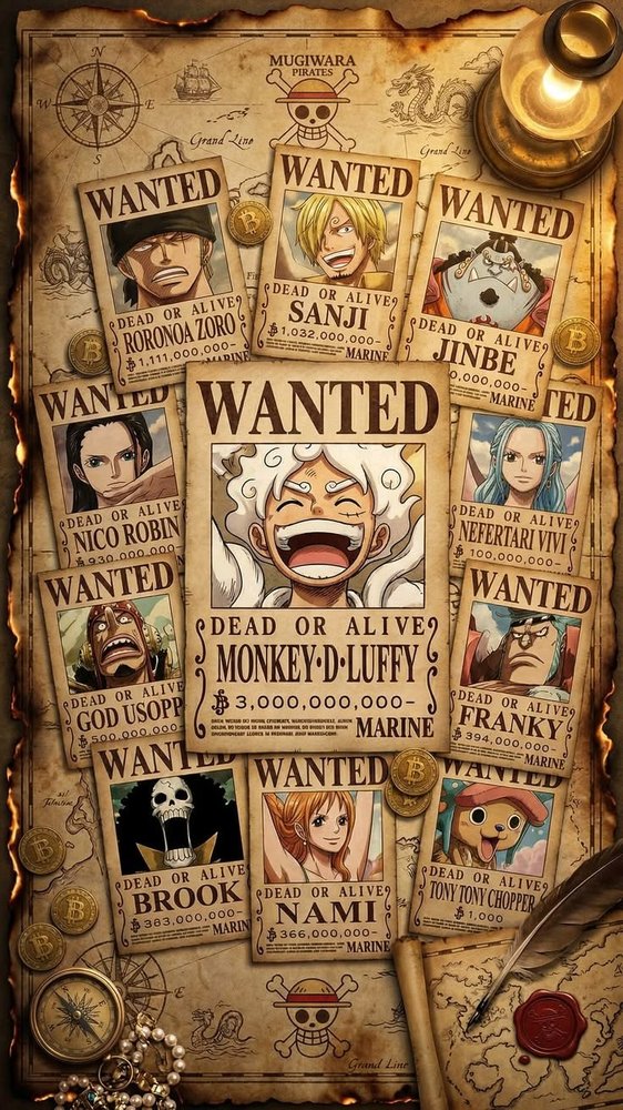 Luffy Wanted Poster