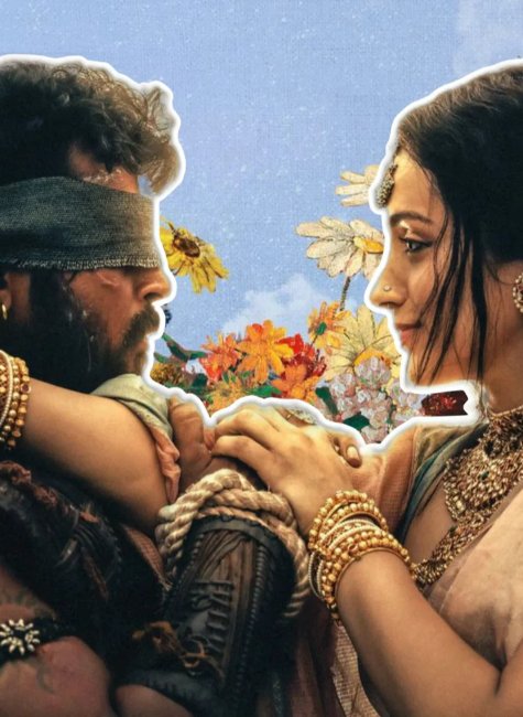 Ponniyin selvan - Blindfolded Intimate Couple Pose
