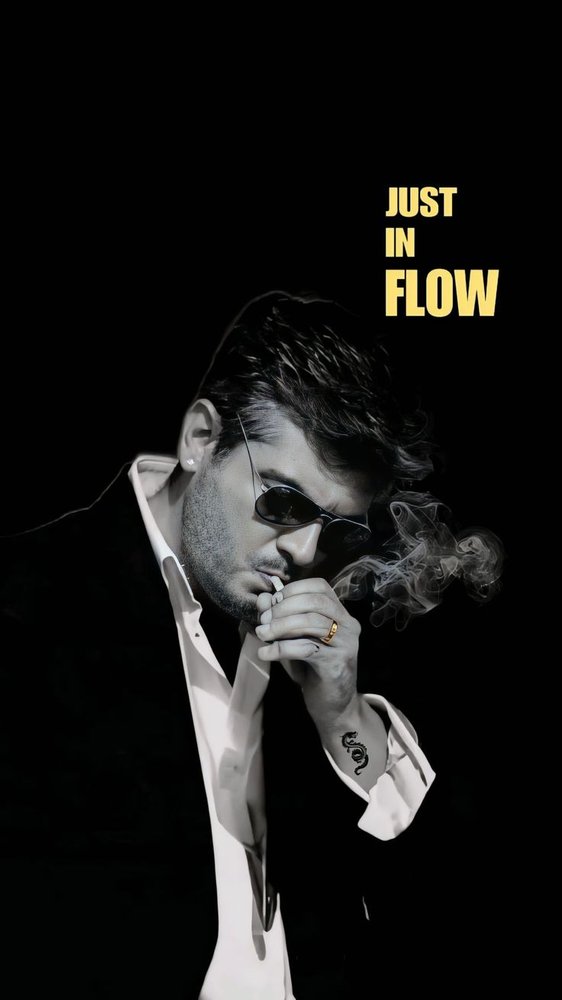 Black & White Ajith Portrait