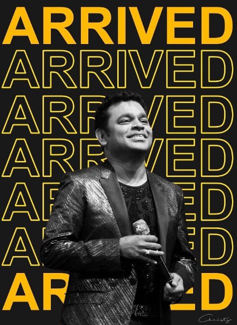 ar rahman arrived poster