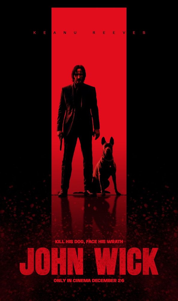John Wick Red Minimal Wallpaper