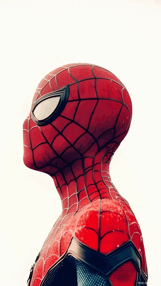 facing left spider man