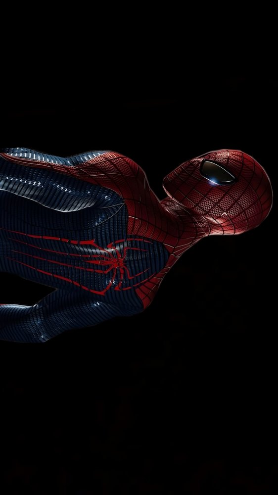 Spider man landscape black background