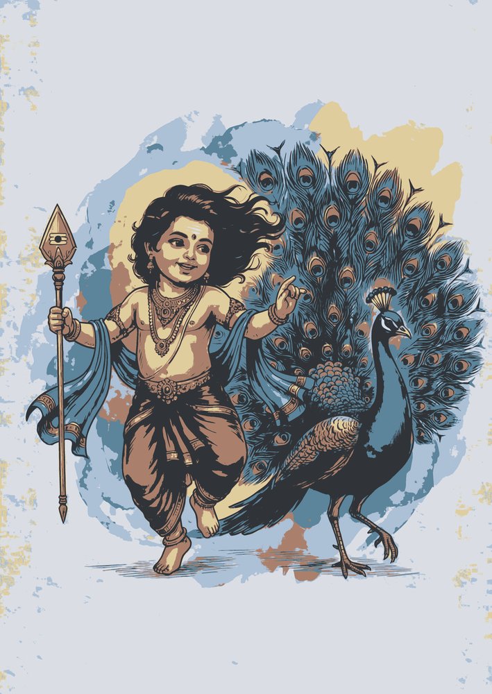 Murugan with Peocock