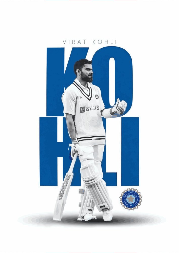 Virat Kohli with background name