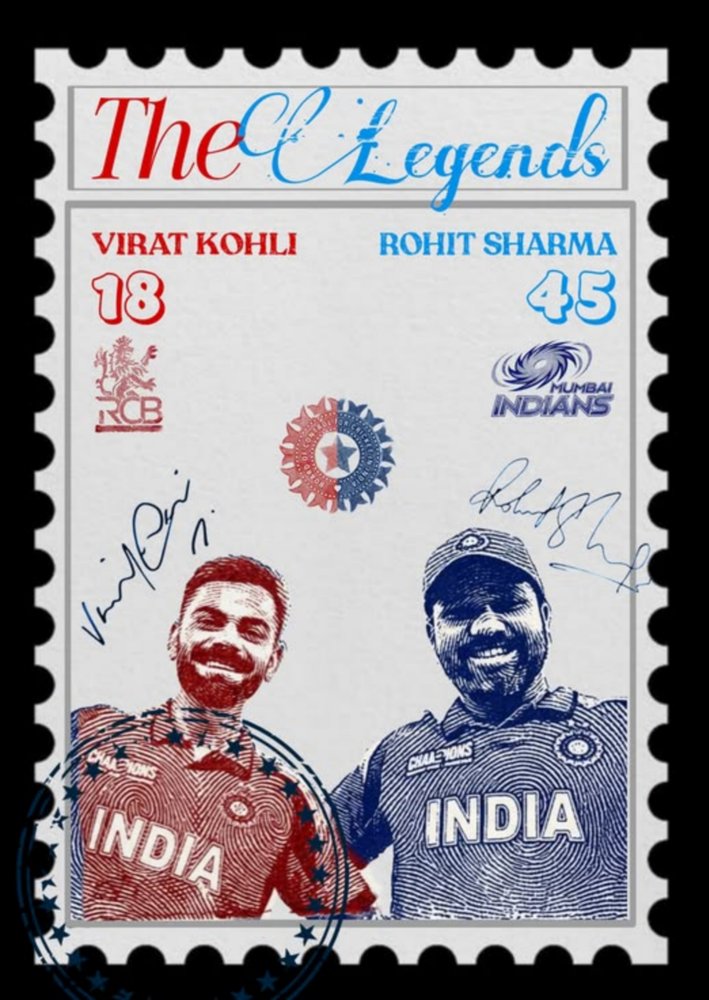 Rohit and Virat - Legends image