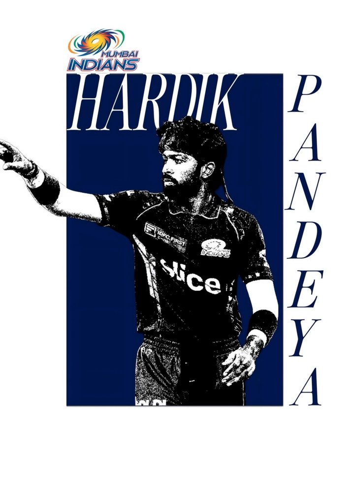 Hardik Pandya – Black & Blue Style