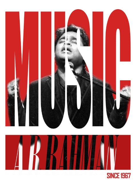 ar rahman singing mic poster