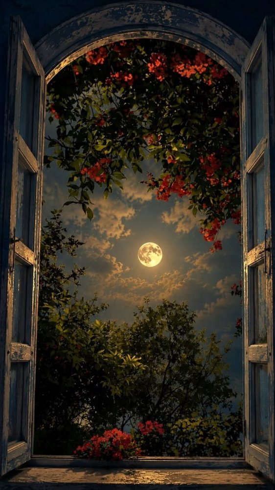 Moonlit Window