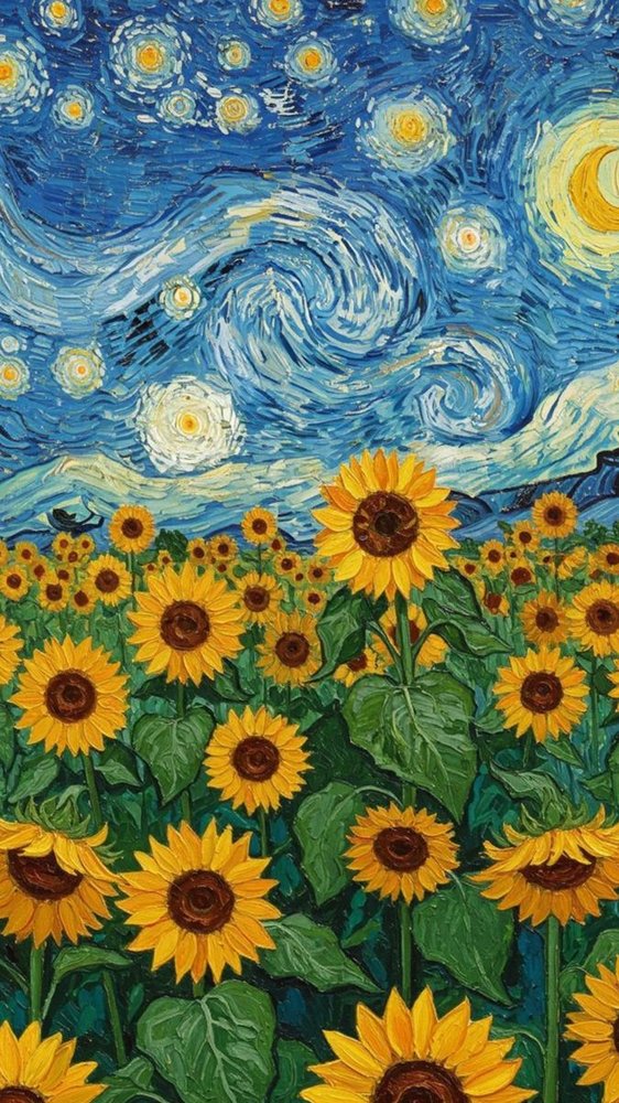 Sunflower Starry Sky
