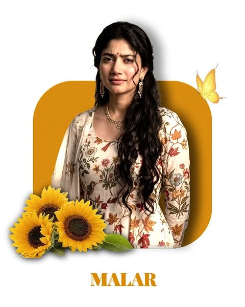 Sai Pallavi Floral Posters