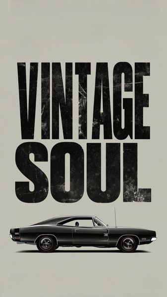 Vintage Soul Classic Car Poster