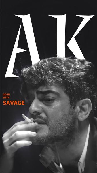 AK Ajith Monochrome Wallpaper