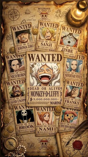 Luffy Wanted Poster