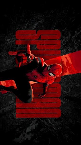 Spider-Man Red Shadow Wallpaper