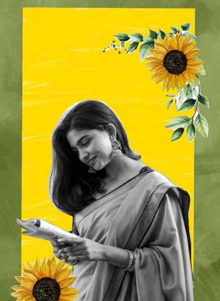 Sunflower Artistic Portrait Pose