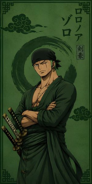 Roronoa Zoro Green Wallpaper