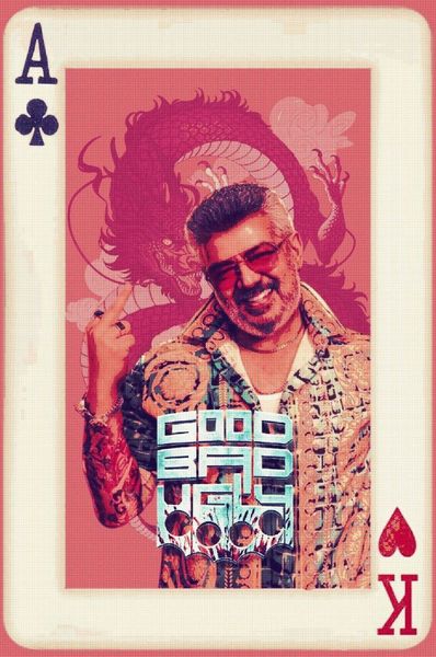 Ajith Playing Card Poster