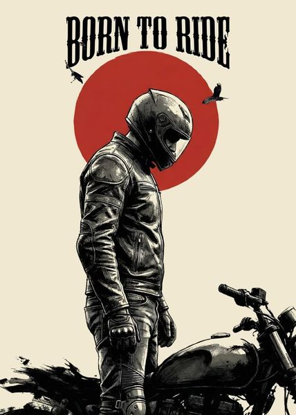 Born to Ride Biker Wallpaper