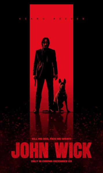 John Wick Red Minimal Wallpaper