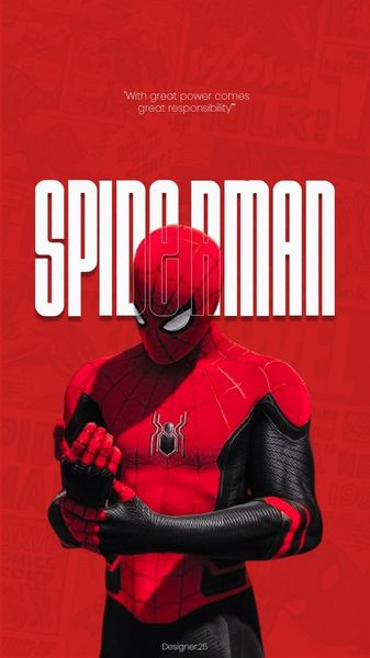 Spider-Man Red Poster