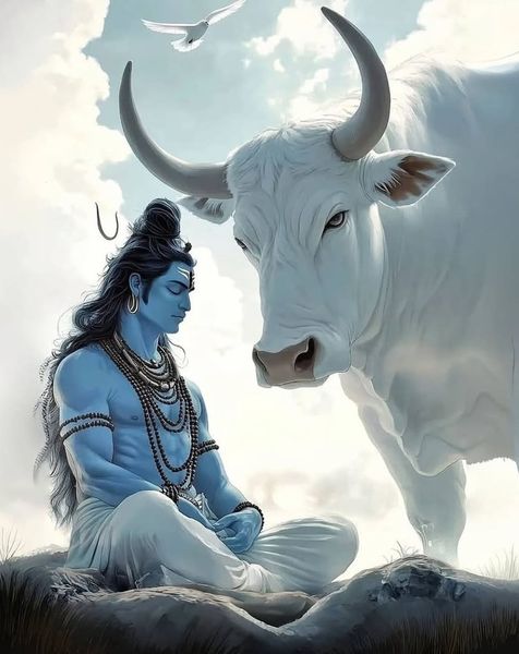 Shiva Nandi Peaceful Meditation