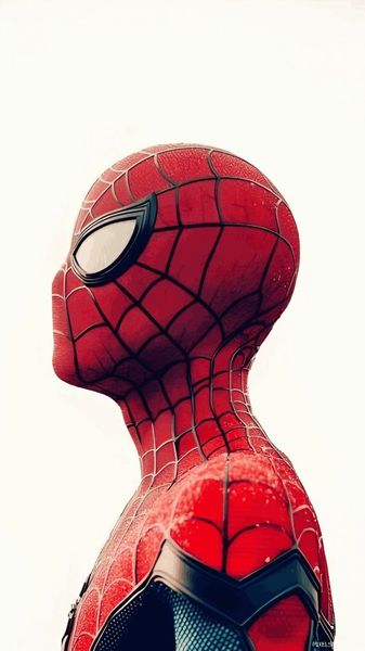 facing left spider man