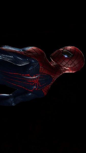Spider man landscape black background