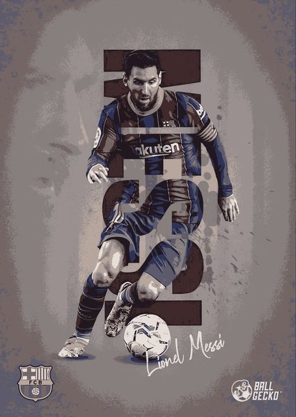 Messi with football