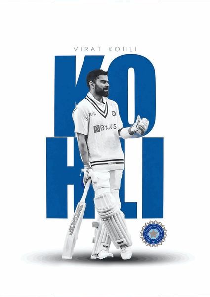 Virat Kohli with background name