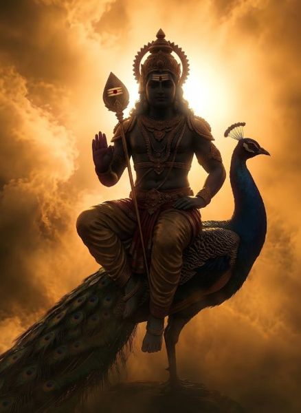 Murugan Divine Peacock Pose 6