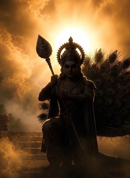 Murugan Divine Peacock Pose 5