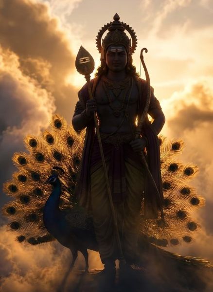 Murugan Divine Peacock Pose 9