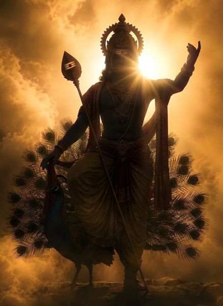 Murugan Divine Peacock Pose 10