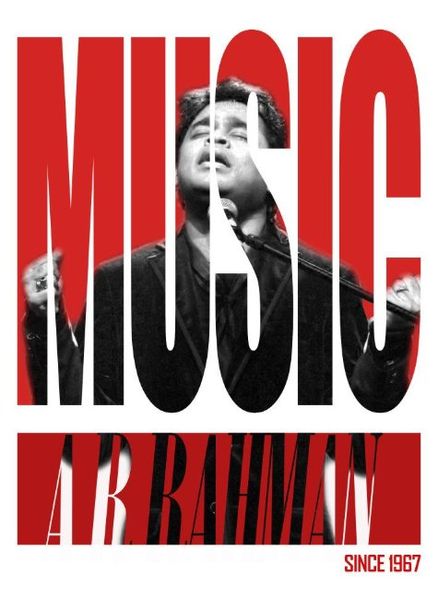 ar rahman singing mic poster
