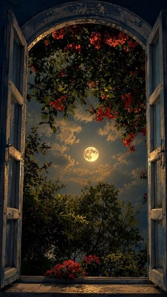 Moonlit Window